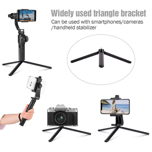 54-in Extendable Selfie Stick Tripod Stand Aluminum Alloy with Phone Holder Mount Adapter Remote Shutter