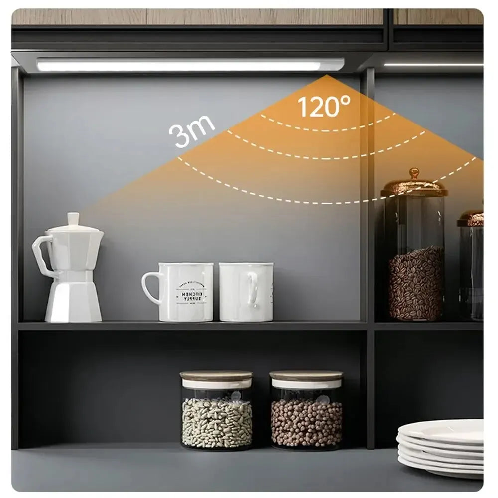 LED Cabinet Light USB Type-C Rechargeable Motion Sensor Led Lamp 10cm/20cm/30cm/40cm/50cm