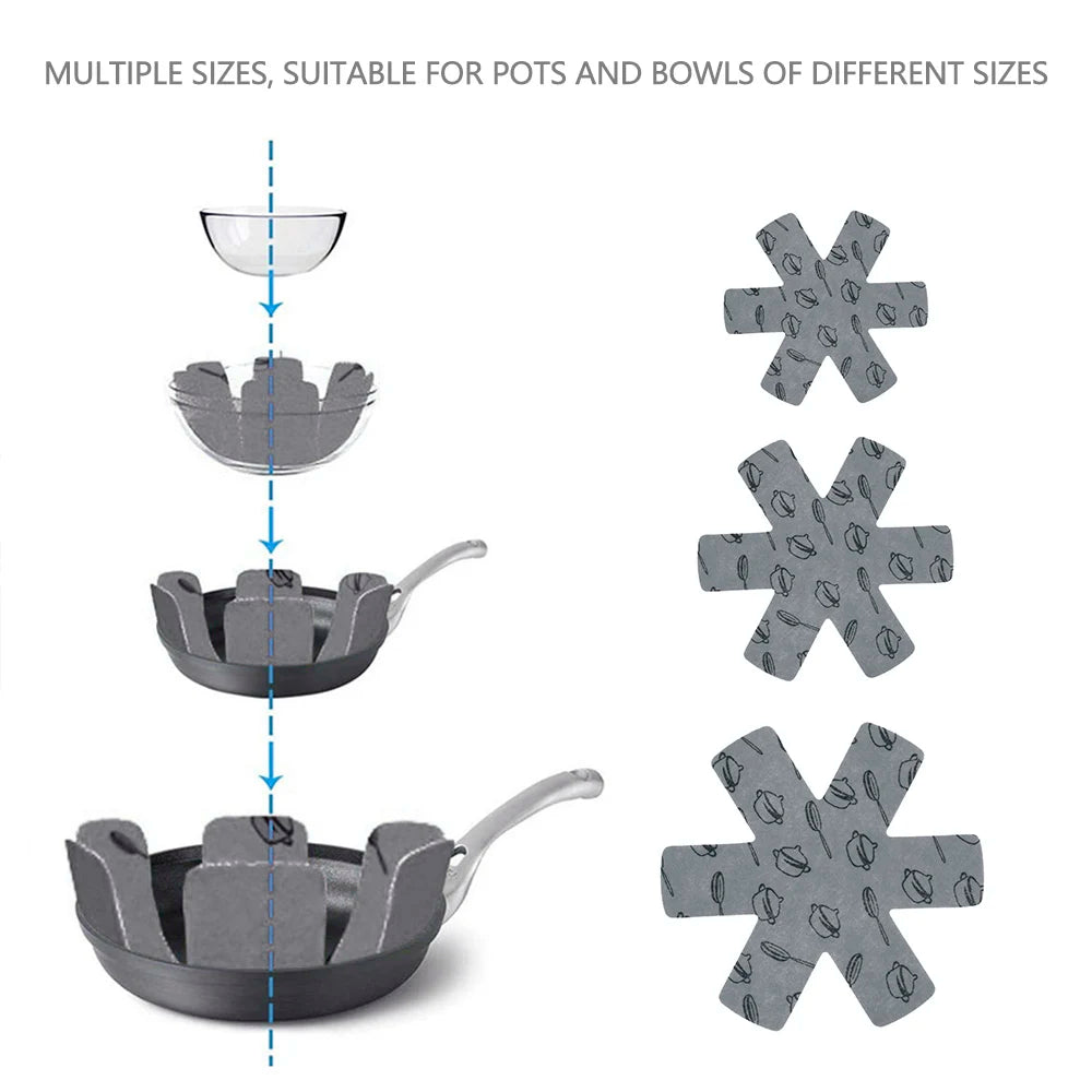 15/12Pc Pot Pan Protectors Non-stick Divider Pads Prevent Scratching Protect Surfaces for Cookware Kitchen Accessories