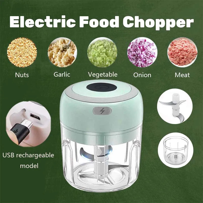 250ML Mini USB Electric Food Chopper
