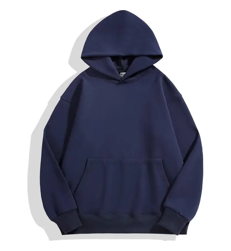 500GSM Heavy Weight Hoodies Casual Thick Cotton Solid Color