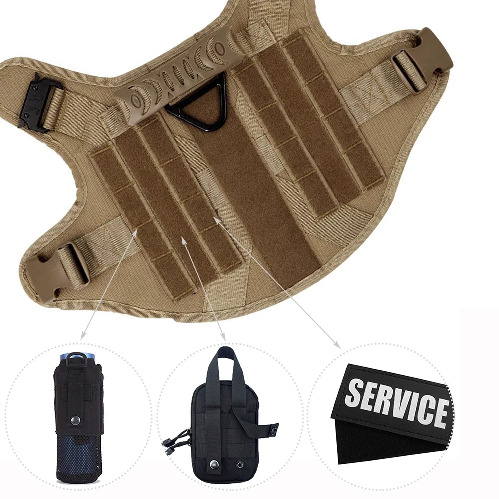 Tactical Military Training Dog Harness Vest