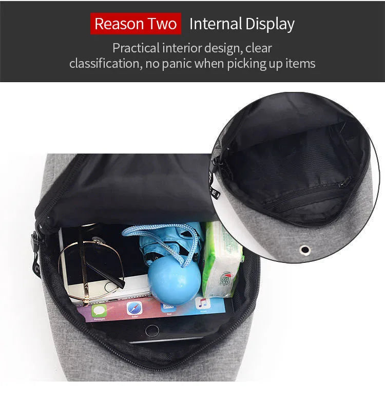 Waterproof Large Capacity Fanny Pack, Adjustable Strap