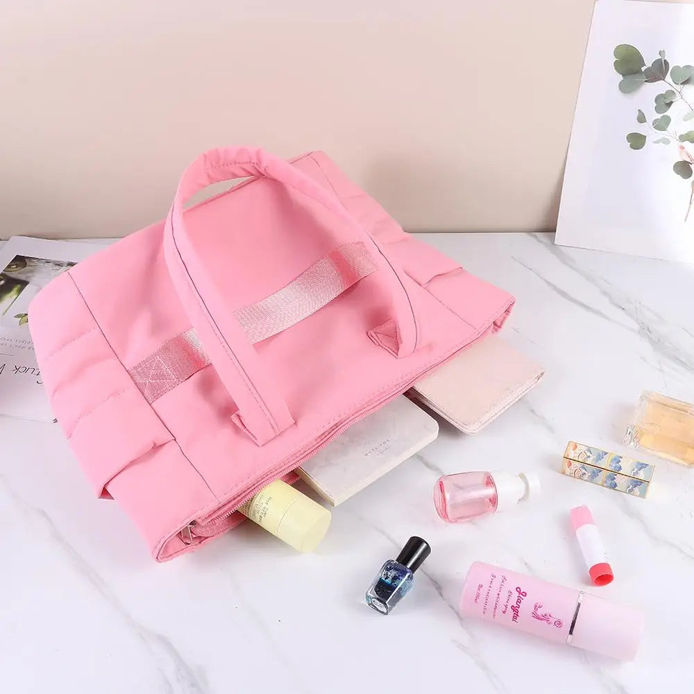Large Capacity Tote Bag Versatile Handbag for Commuting Shoulder Bag Multiple Pockets