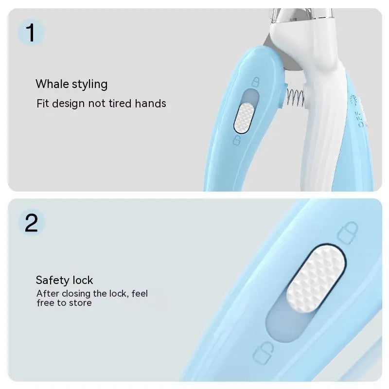 Pet nail clippers, Convenient LED electric nail grinder