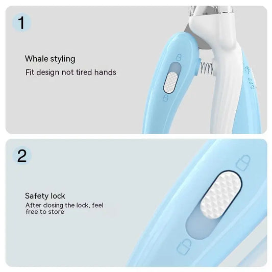 Pet nail clippers, Convenient LED electric nail grinder