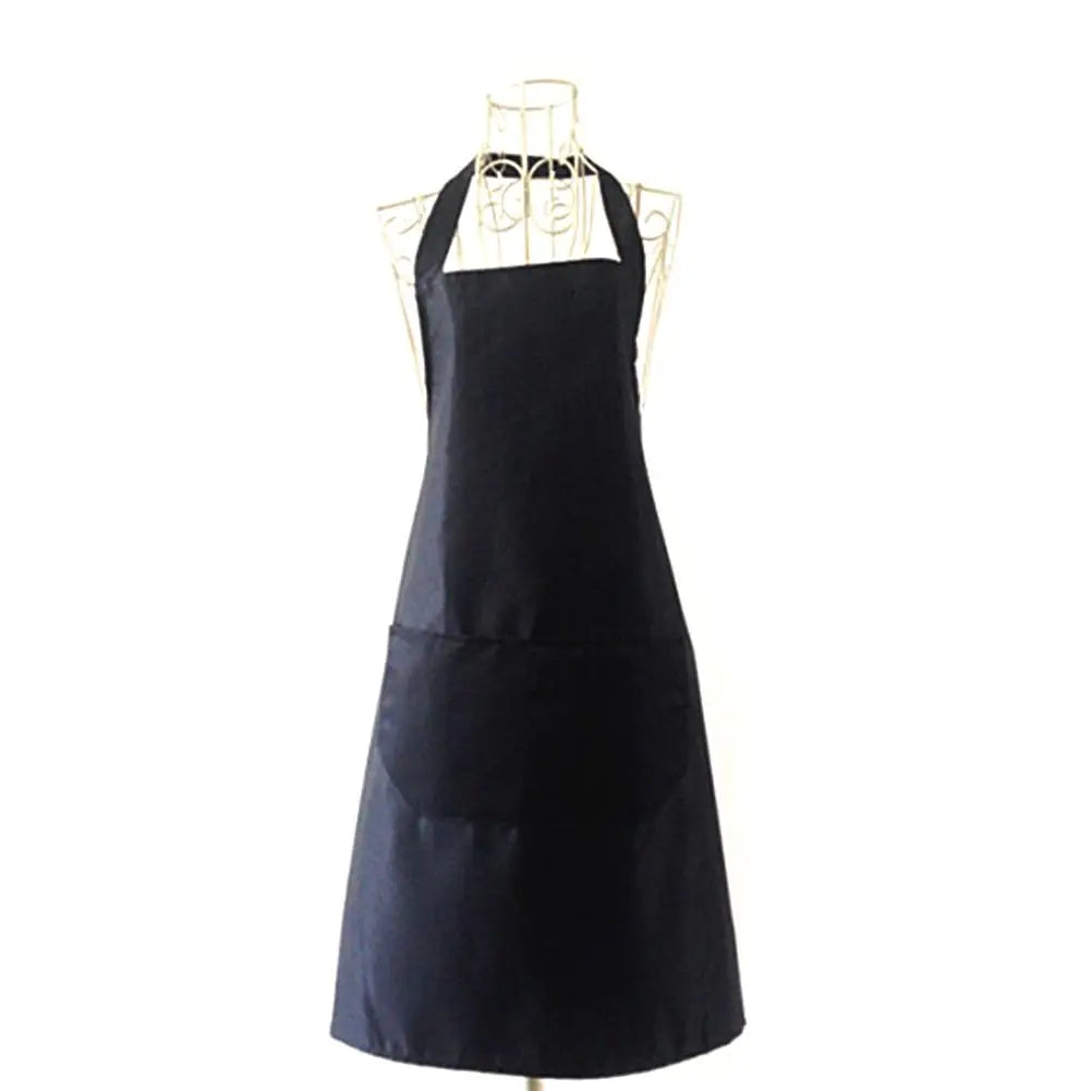 Polyester + Cotton Blend Sleeveless Apron With Big Pocket