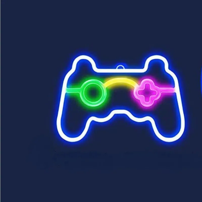 USB Game Console Handle Shape and Other Room Decoration LED Neon Lights